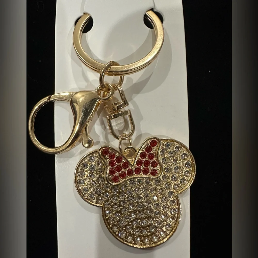 Minnie mouse shaped key chain